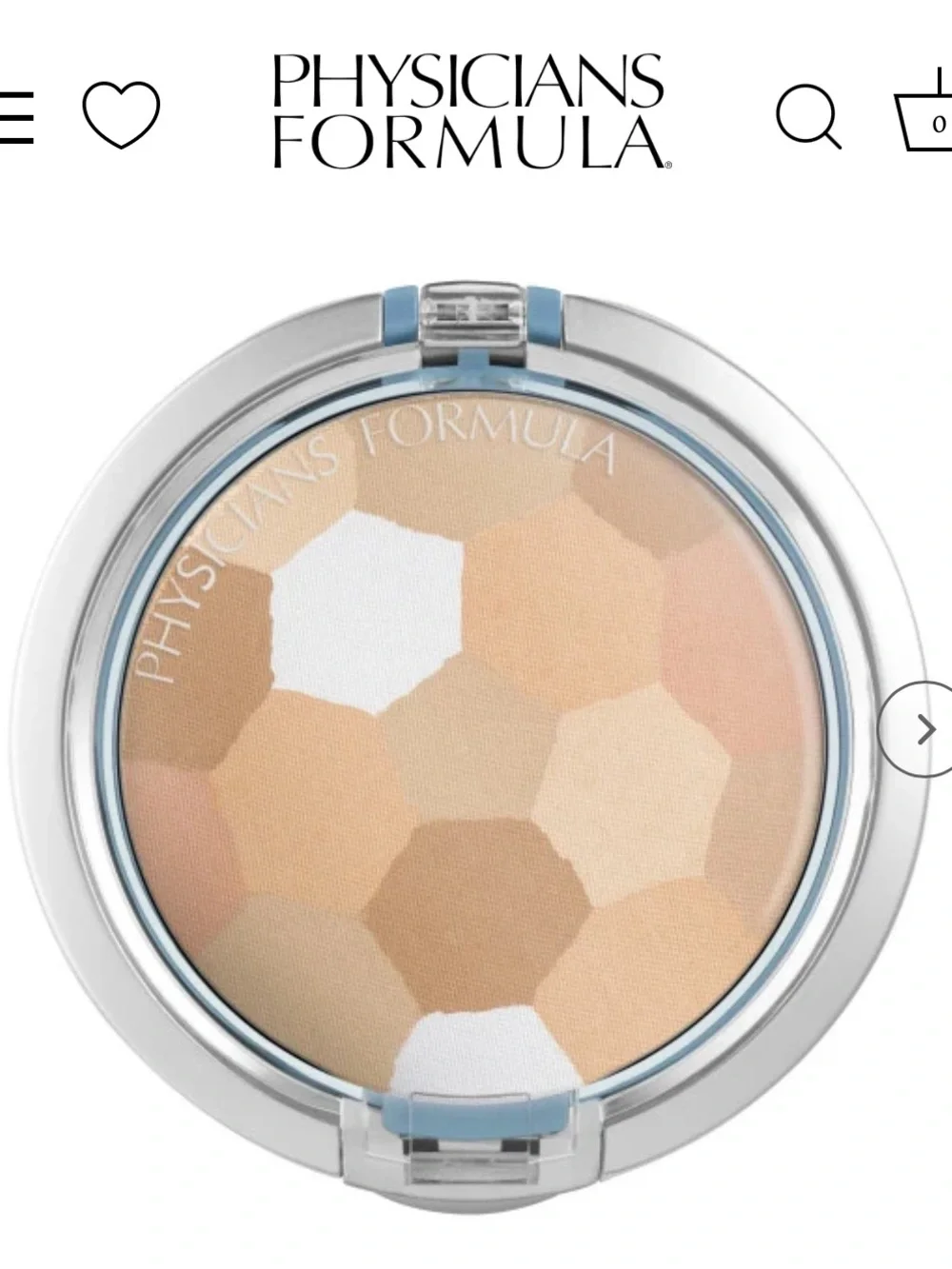 Physicians Formula Multi-Colored Pressed Powder Compact, Buff 2715, NEW in box!